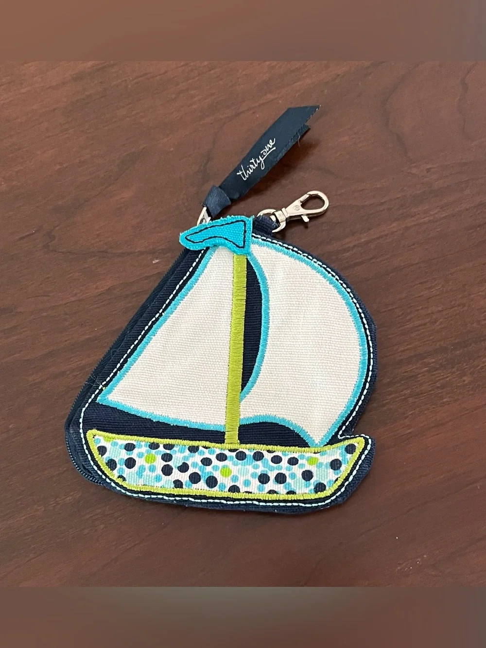 Thirty-One sailboat change purse
